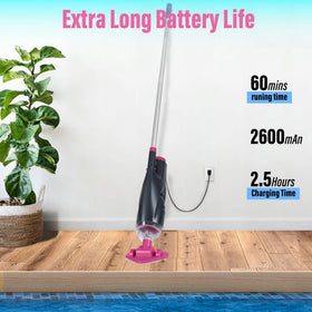 S7 72-inch pole included for extended reach