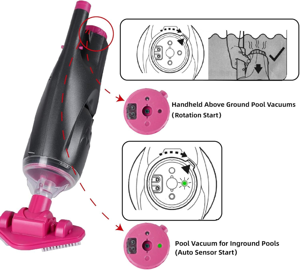 S7 cordless spa cleaning setup for portable use