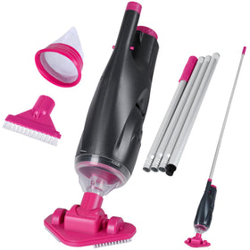 S7 rechargeable handheld spa vacuum front view for quick cordless spa maintenance