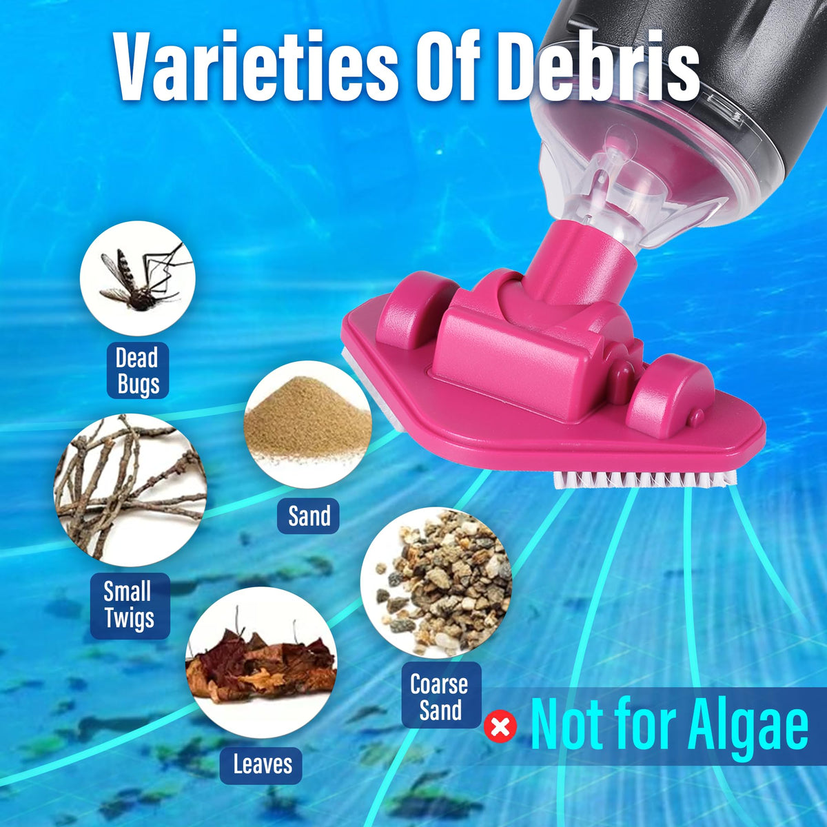 S7 underwater cleaning demo showing IPX8 waterproof design