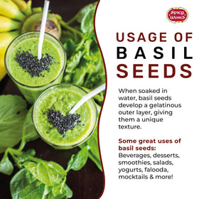 Sabja seeds from Spicy World for Ayurvedic-inspired recipes
