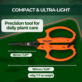 Saboten lightweight precision tool for daily garden tasks and delicate pruning.