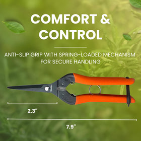 Saboten safety lock keeps blades closed for safe storage and transport.