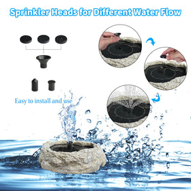 SAC SMARTEN ARTS 55cm water height pump creates lively, visible spray.