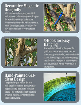 SAC SMARTEN ARTS garden decor bird bath adds visual interest and function