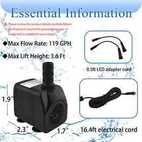 SAC SMARTEN ARTS 10W motor delivers steady flow for aquariums