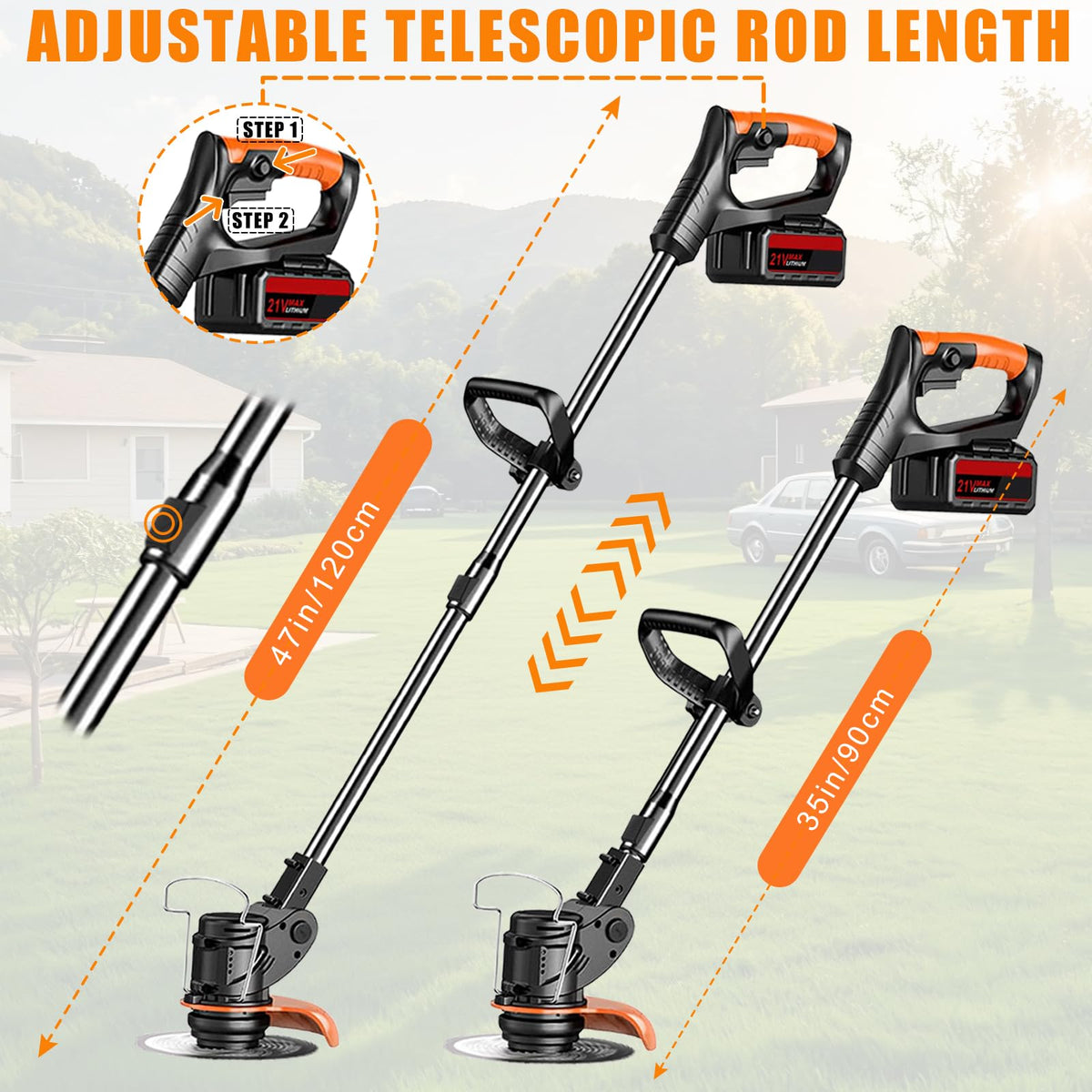 SADGXY 4-in-1 blade kit for trimming, edging, and light brush cutting