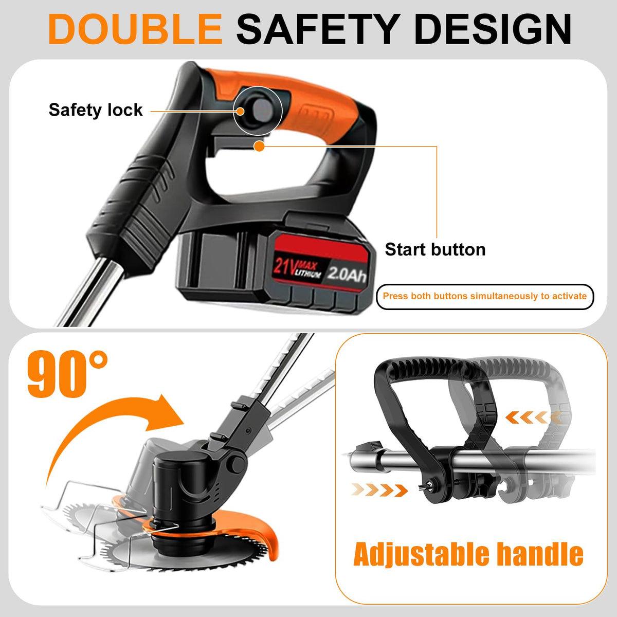 SADGXY quiet powerful cutting action suitable for residential yards