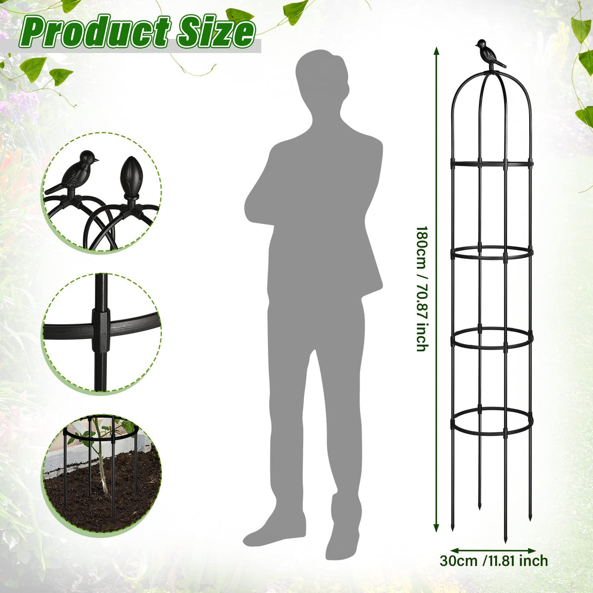 Sadnyy rose trellis is easy to assemble and sturdy.
