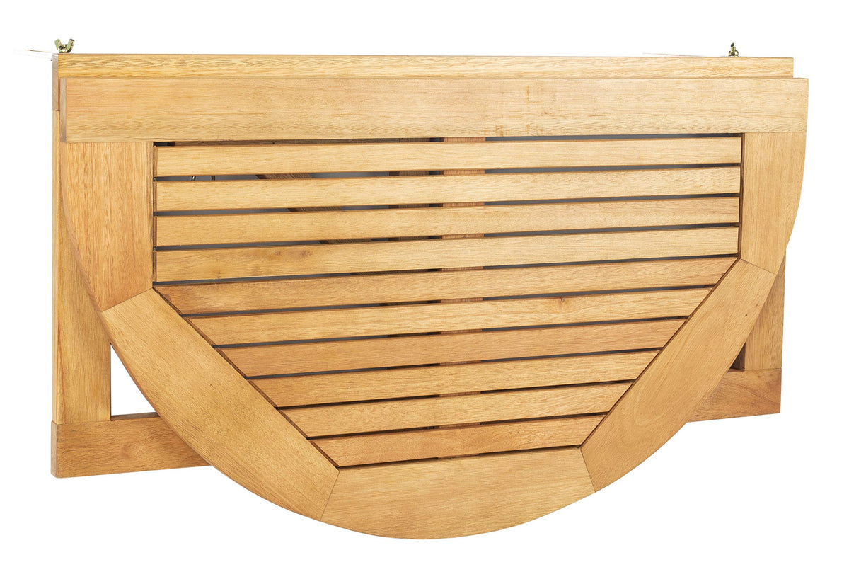 Safavieh Owens oil-finished surface highlights natural grain and weather resistance.