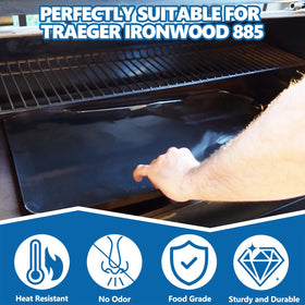SafBbcue BAC521 heavy-duty aluminum liner withstands high heat
