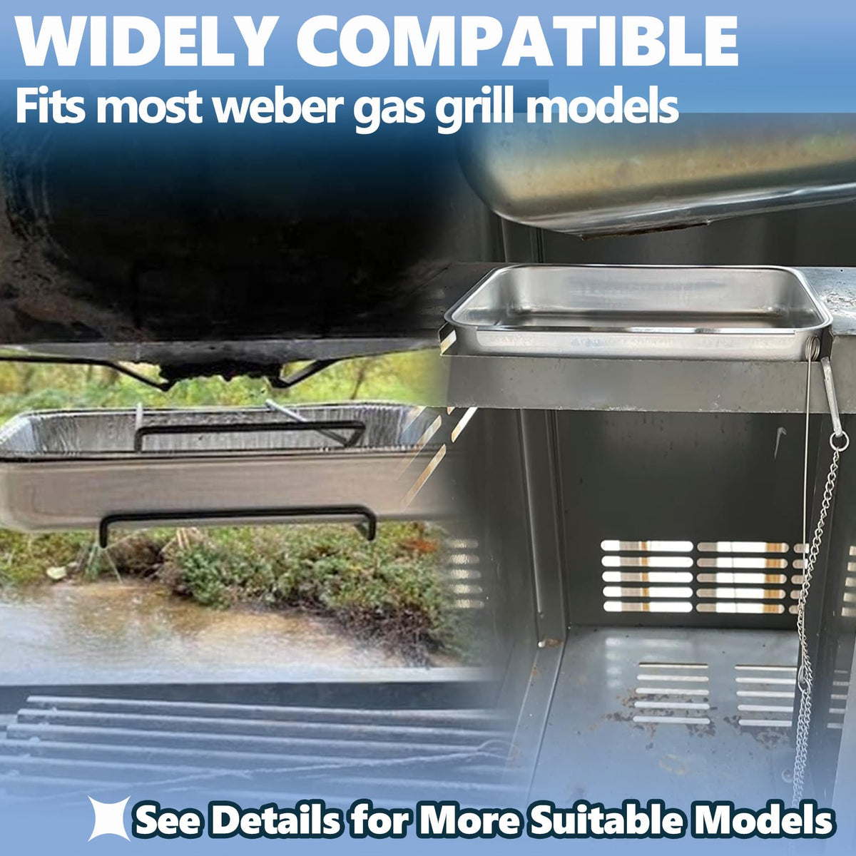 SafBbcue pan doubles as a small cooking space for sides on the grill.