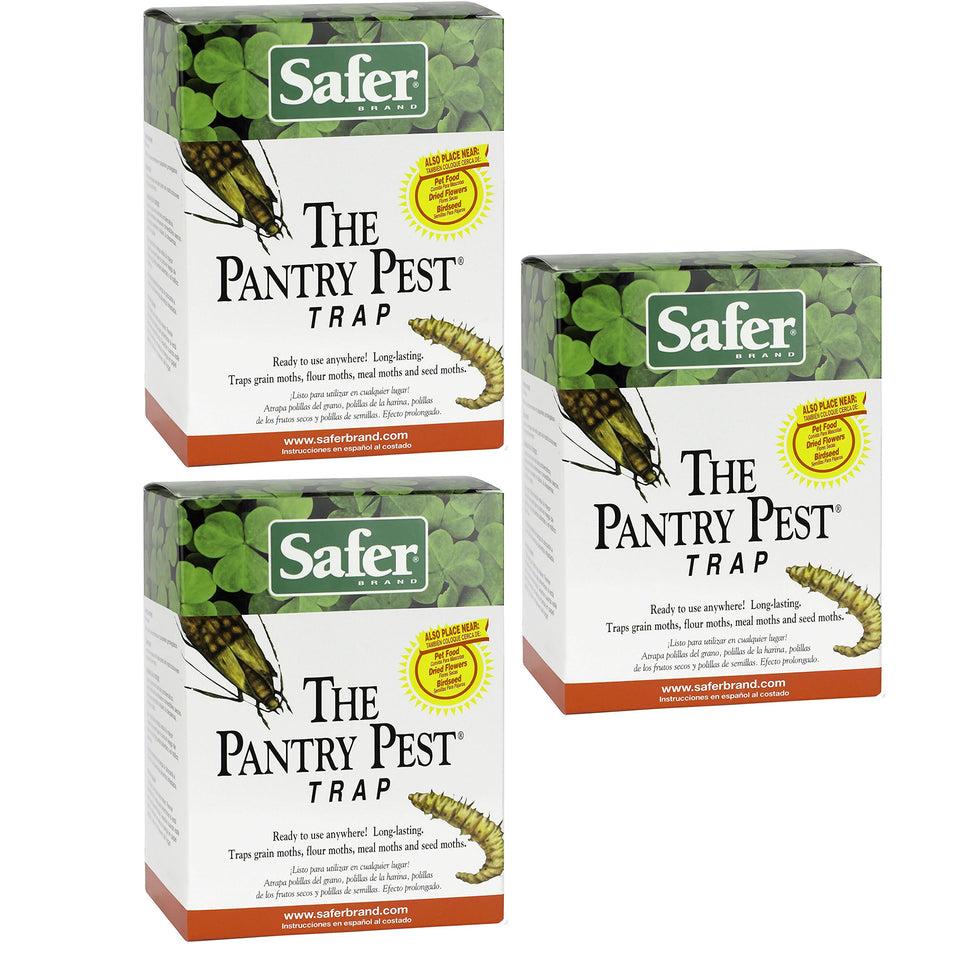 Safer 05140-AMAZ pantry moth trap pack with six traps for wide coverage.