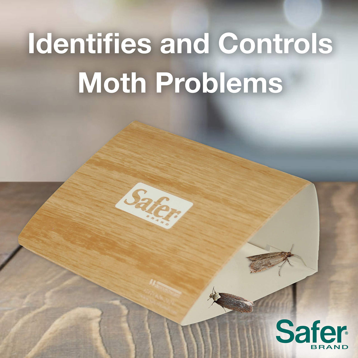 Safer three-pack trap kit provides versatile pantry protection.