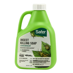 Safer 5118-6 insect killing soap concentrate bottle for garden pest control