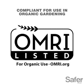 Safer 5118-6 OMRI-listed organic gardening label
