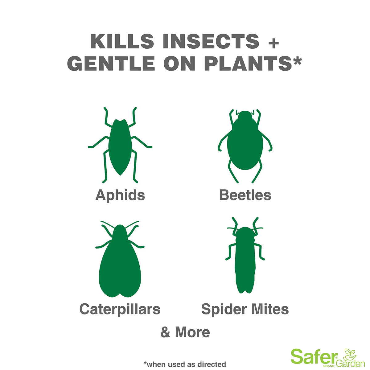 Safer Brand SG5110 spray application on plant surfaces to deter pests