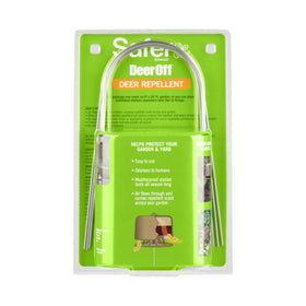 Safer Brand Deer Off coverage illustrating 192 sq ft for 90 days