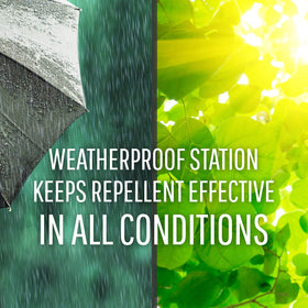 Safer Brand Deer Off weatherproof housing closeup showing rugged design