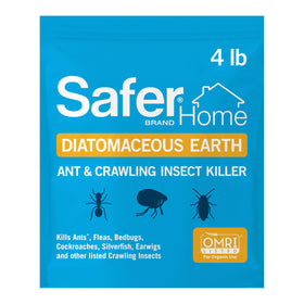 Safer Diatomaceous Earth 4 lb bag for indoor and outdoor pest control.