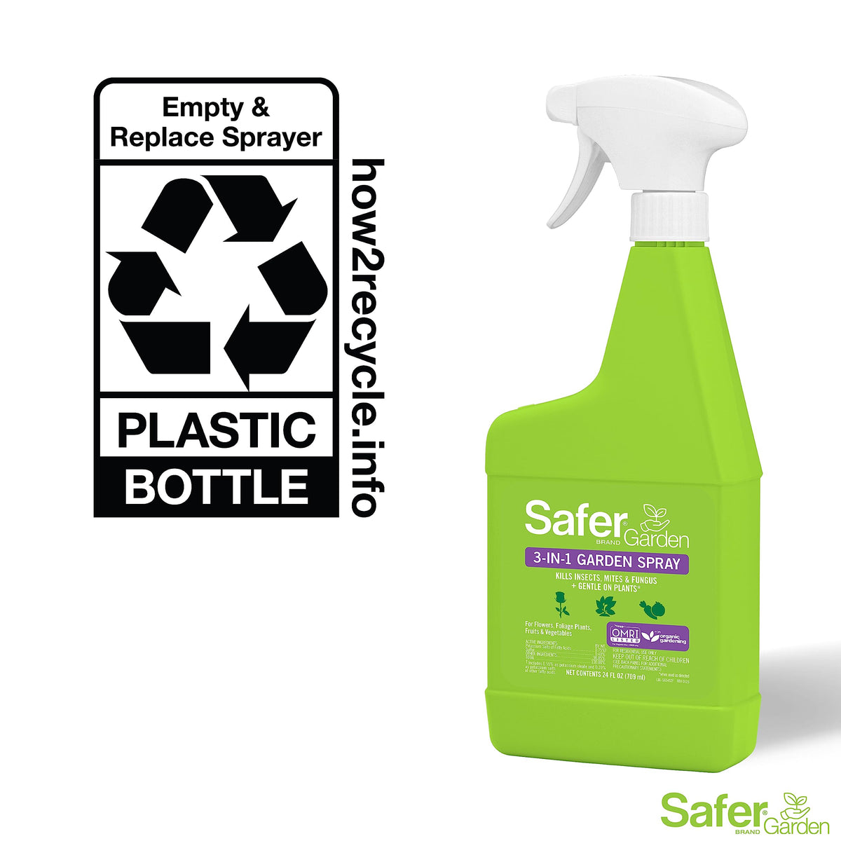 Safer Garden application shown in morning or evening for best results