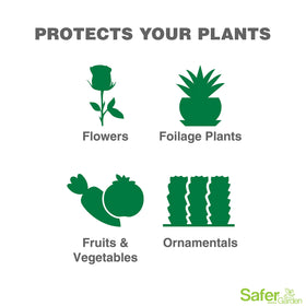 Safer Garden spray covers leaves and stems for thorough protection