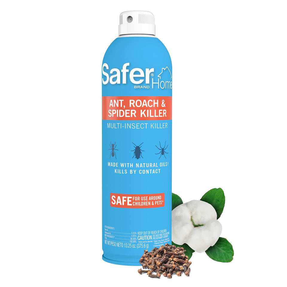 Safer Home aerosol spray packaging ready for quick pest control.