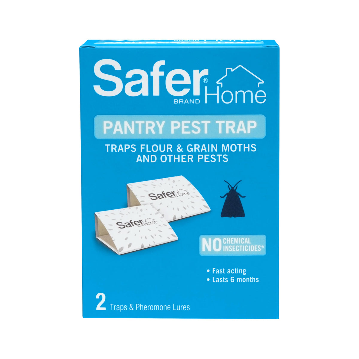 Safer Home Pantry Pest Trap glue surface ready to capture pantry moths.