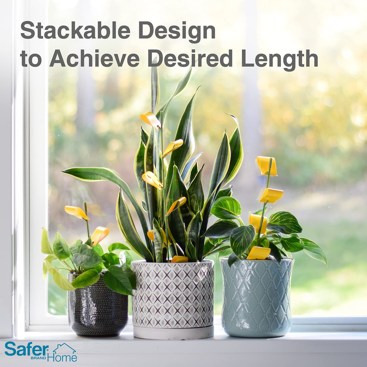 Safer SH5026 discreet stake design blending with foliage.