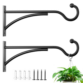 Saffruff 11-inch hanging basket bracket for sturdy outdoor display