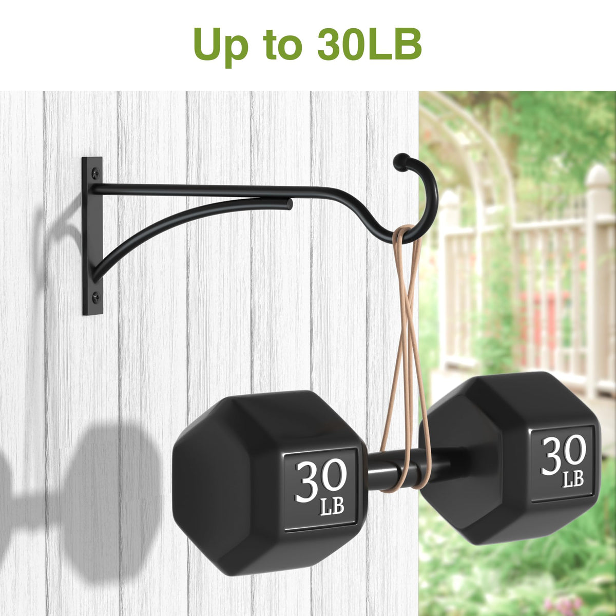 Saffruff outdoor indoor versatility for bird feeders, wind chimes, and plants.