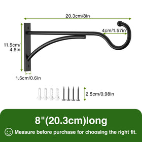 Saffruff heavy-duty 30lb capacity hook secures lanterns and baskets in breezy conditions.