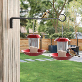 Saffruff matte-black hanger closeup highlights durable powder-coated finish.