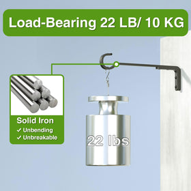 Saffruff metal wall hanger hooks provide strong, rust-resistant support for garden walls.