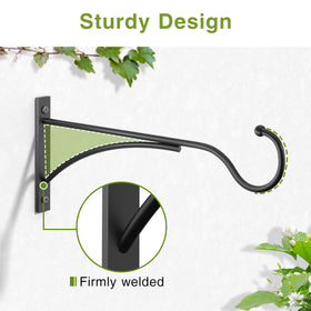 Saffruff outdoor garden decor hanger on a porch or patio