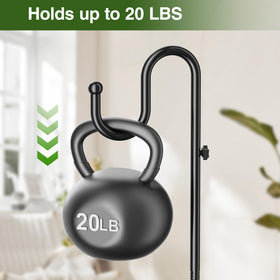 Saffruff shepherds hook stand heavy base supports up to 20 pounds