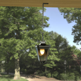 Saffruff weatherproof hanger protects finish in outdoor environments.