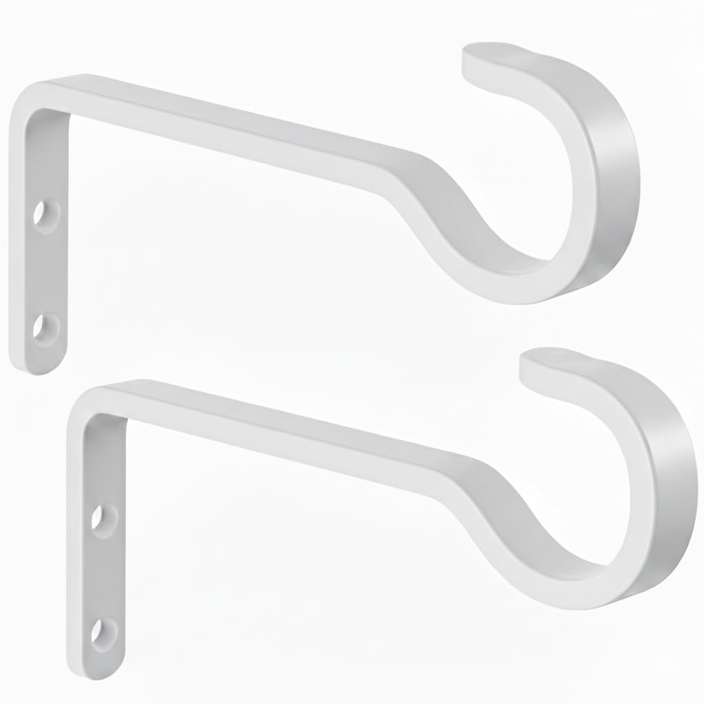 Saffruff white wall hook attachment for garden decor.