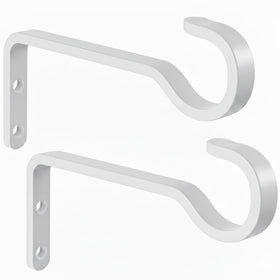 Saffruff white wall hook attachment for garden decor.
