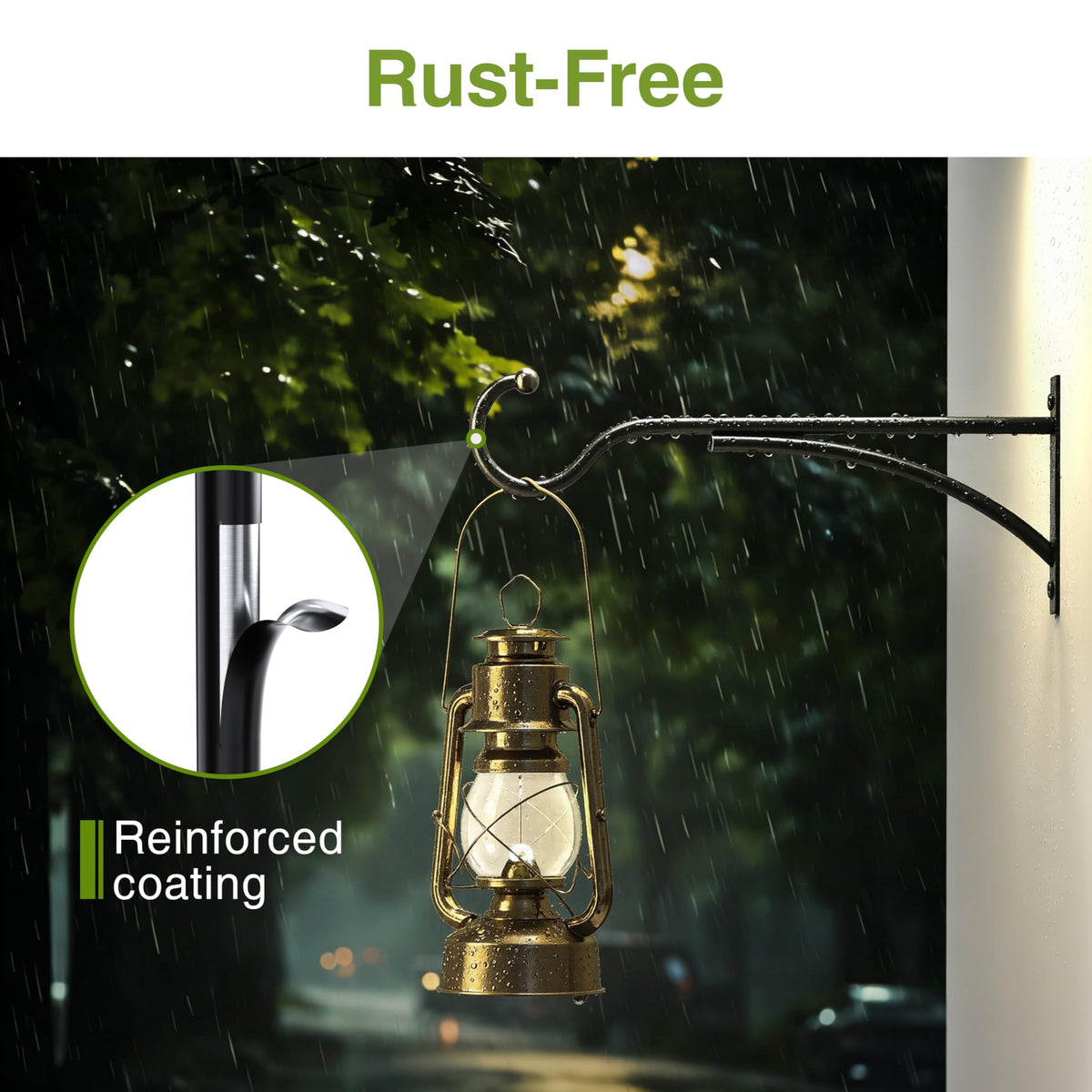 Saffruff matte black finish resists rust across seasons.
