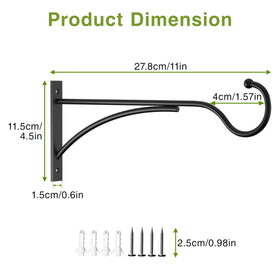 Saffruff wall hook for wind chimes and lanterns, durable support