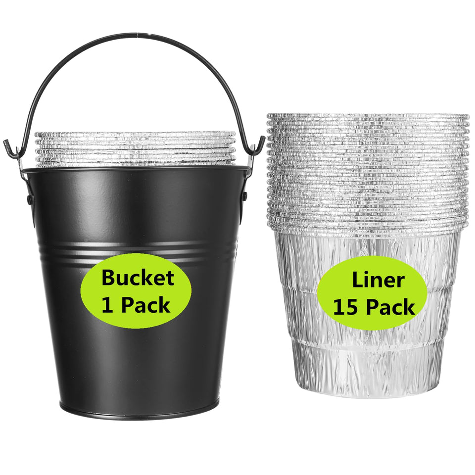 Sageme 15-pack grease bucket liners for clean grilling sessions