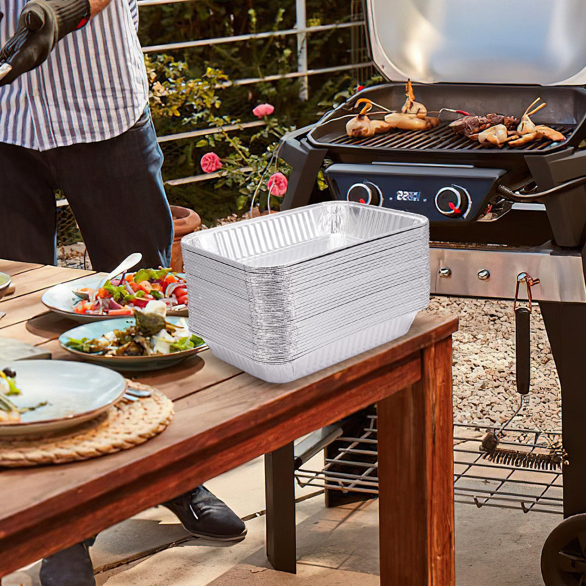 Sageme 20-pack packaging designed for extended outdoor cooking.
