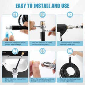 SAGEWOLF mushroom nozzles clears larger blockages effectively.