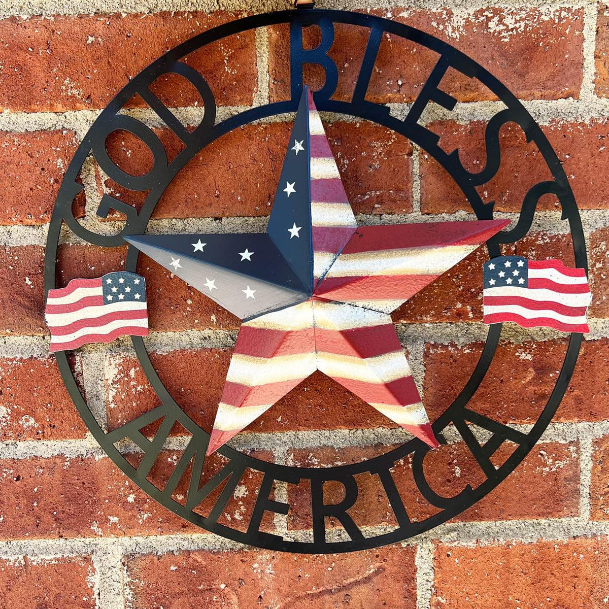 SAGUZOU versatile patriotic decoration for kitchen, entry, or garden walls