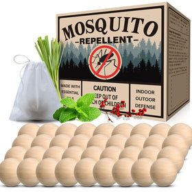 SAHETO mosquito repellent 36 balls pack provides portable outdoor protection.