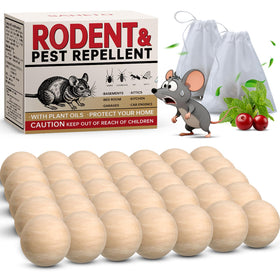 SAHETO mouse repellent balls pack 6 protecting indoor spaces
