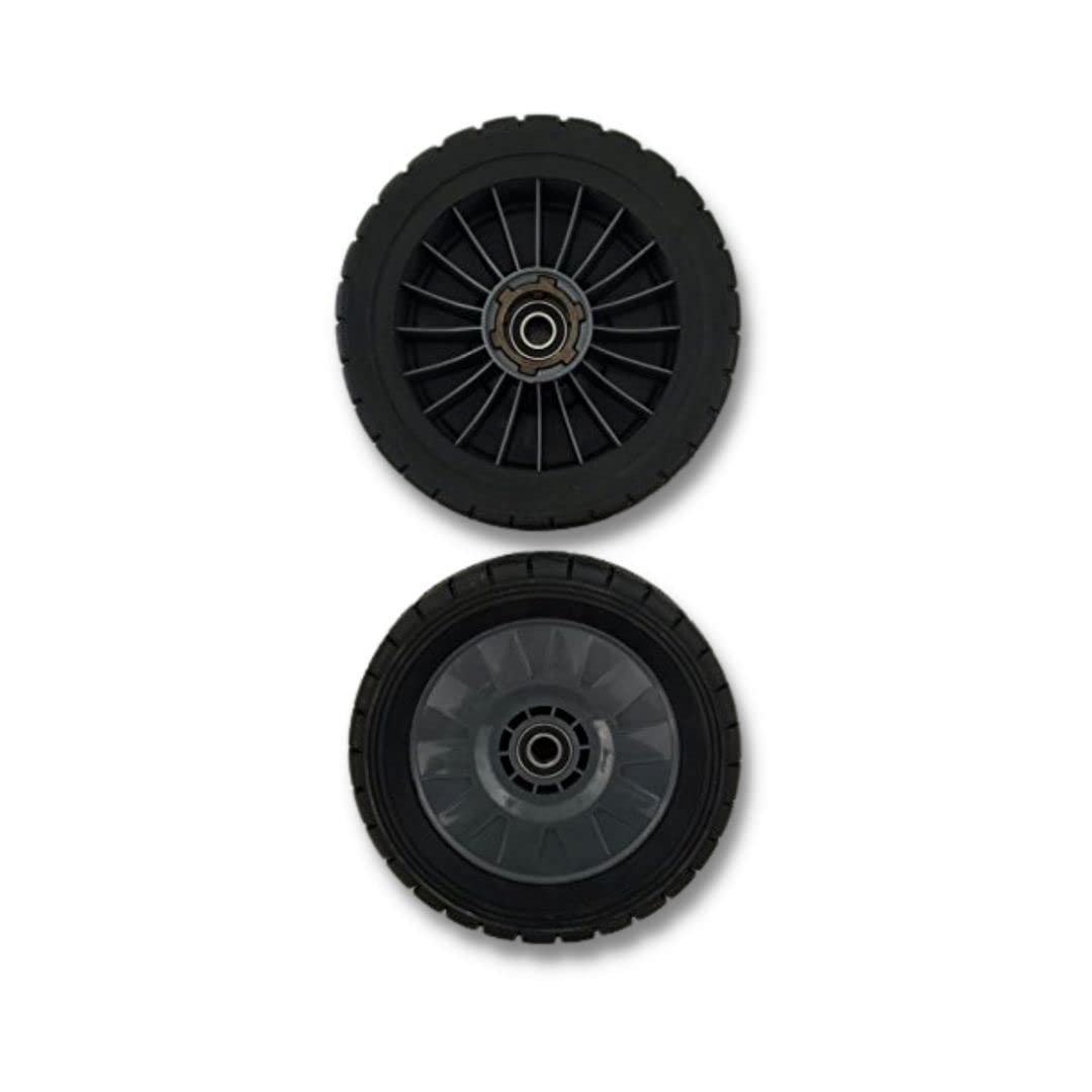 Installation-ready SaidiCo HRC216 back drive wheel for walk-behind mower.