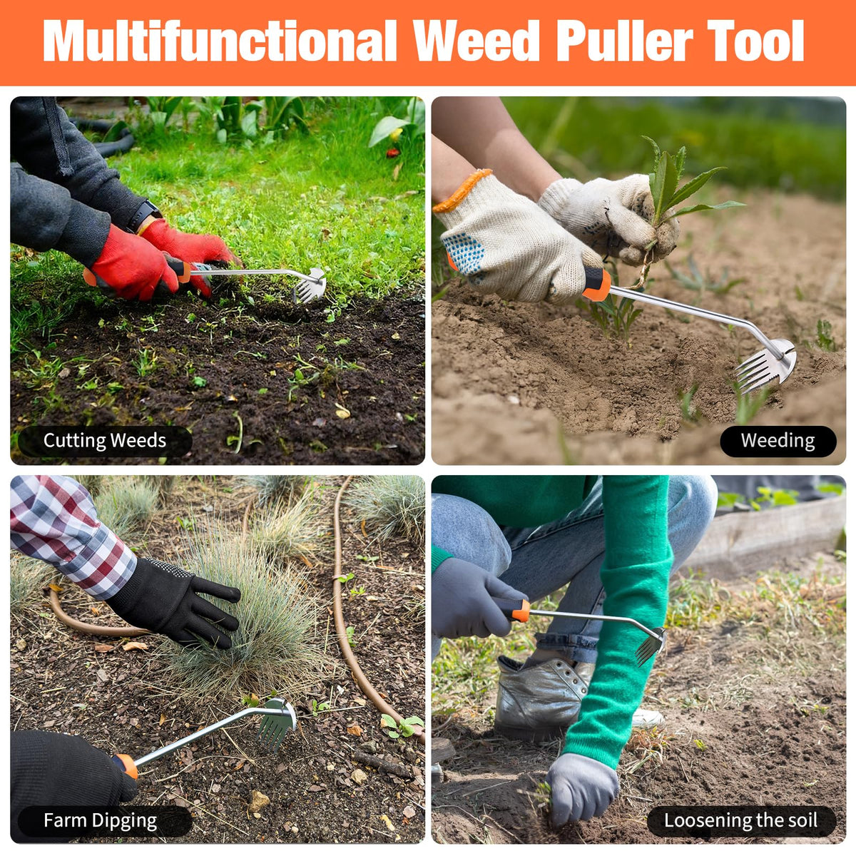 Saidrip hollow-design lightweight uprooting tool ready for quick tasks.