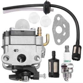 Saihisday carburetor for Troy-Bilt TB590BC sideview highlights compact profile for installation